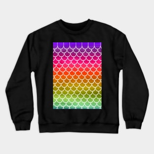 Rainbow Mermaid Scales Crewneck Sweatshirt